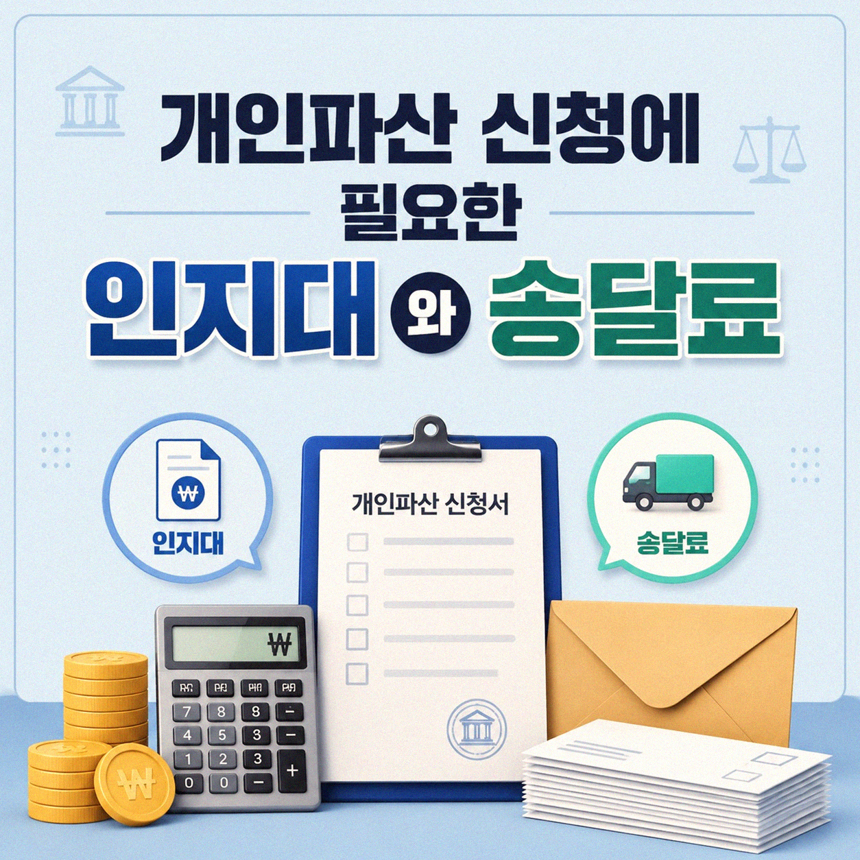 개인파산 신청 시 궁금했던 인지대 송달료, 제가 정리했습니다