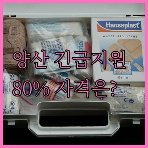 2025년 양산 긴급 지원 기준 중위..