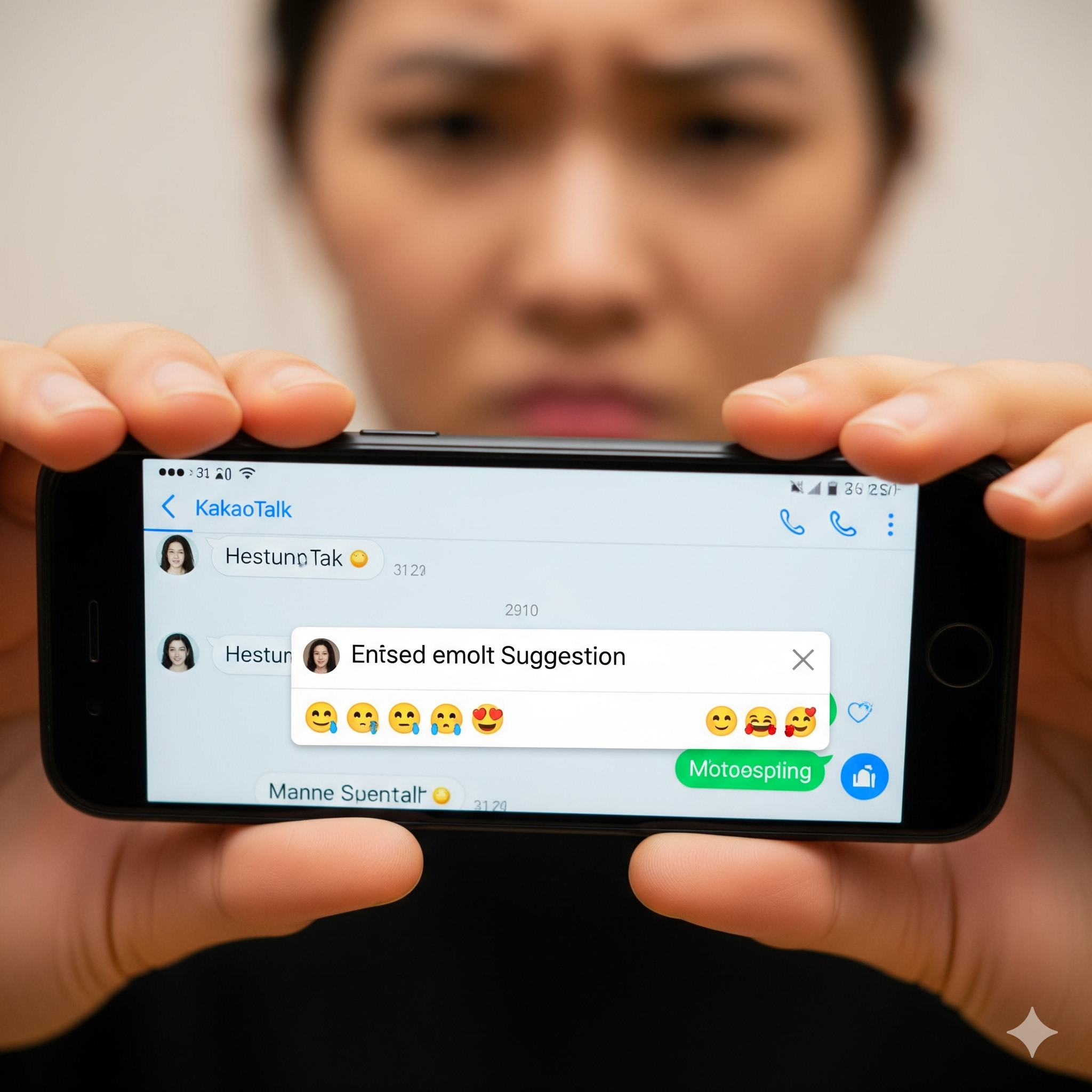 카카오톡 이모티콘 자동추천 끄는법