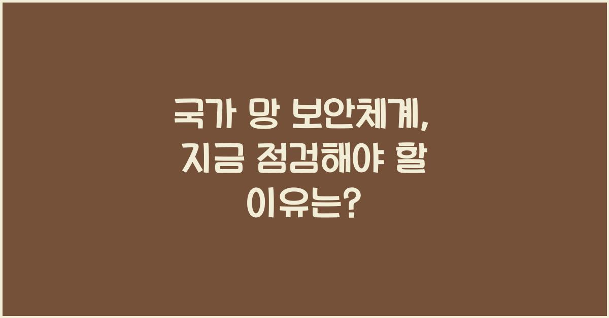 국가 망 보안체계