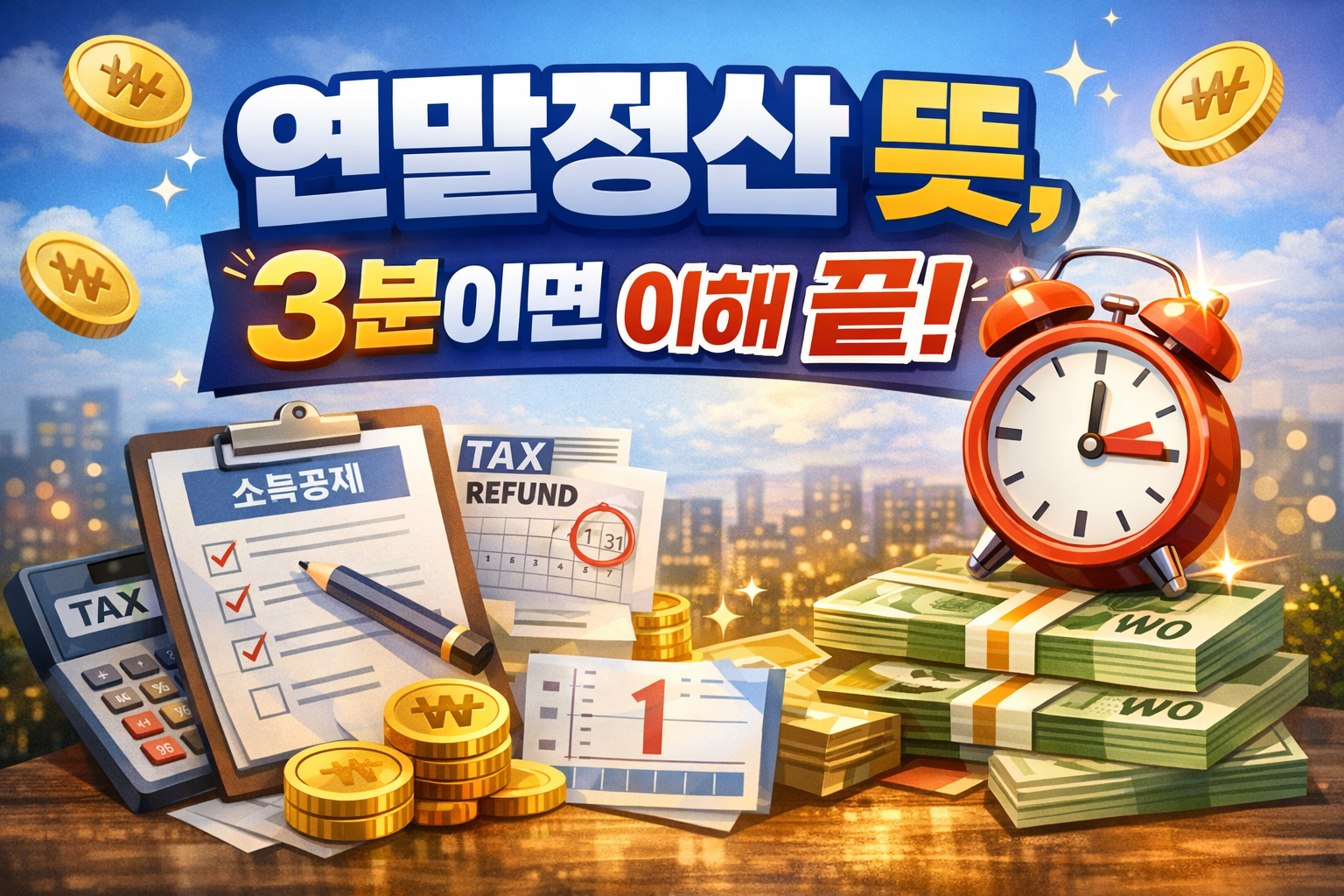 연말정산 뜻 3분만에 쉽게 이해하기!