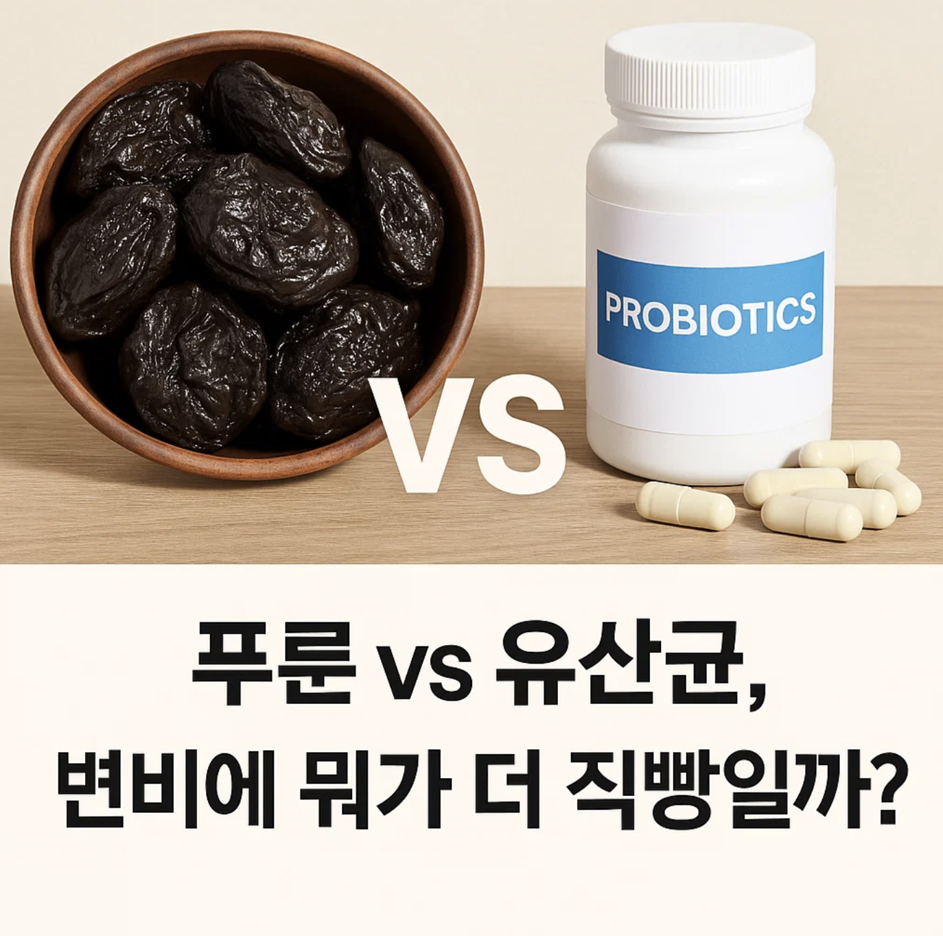 푸룬 vs 유산균, 변비에 뭐가 더 직빵일까?