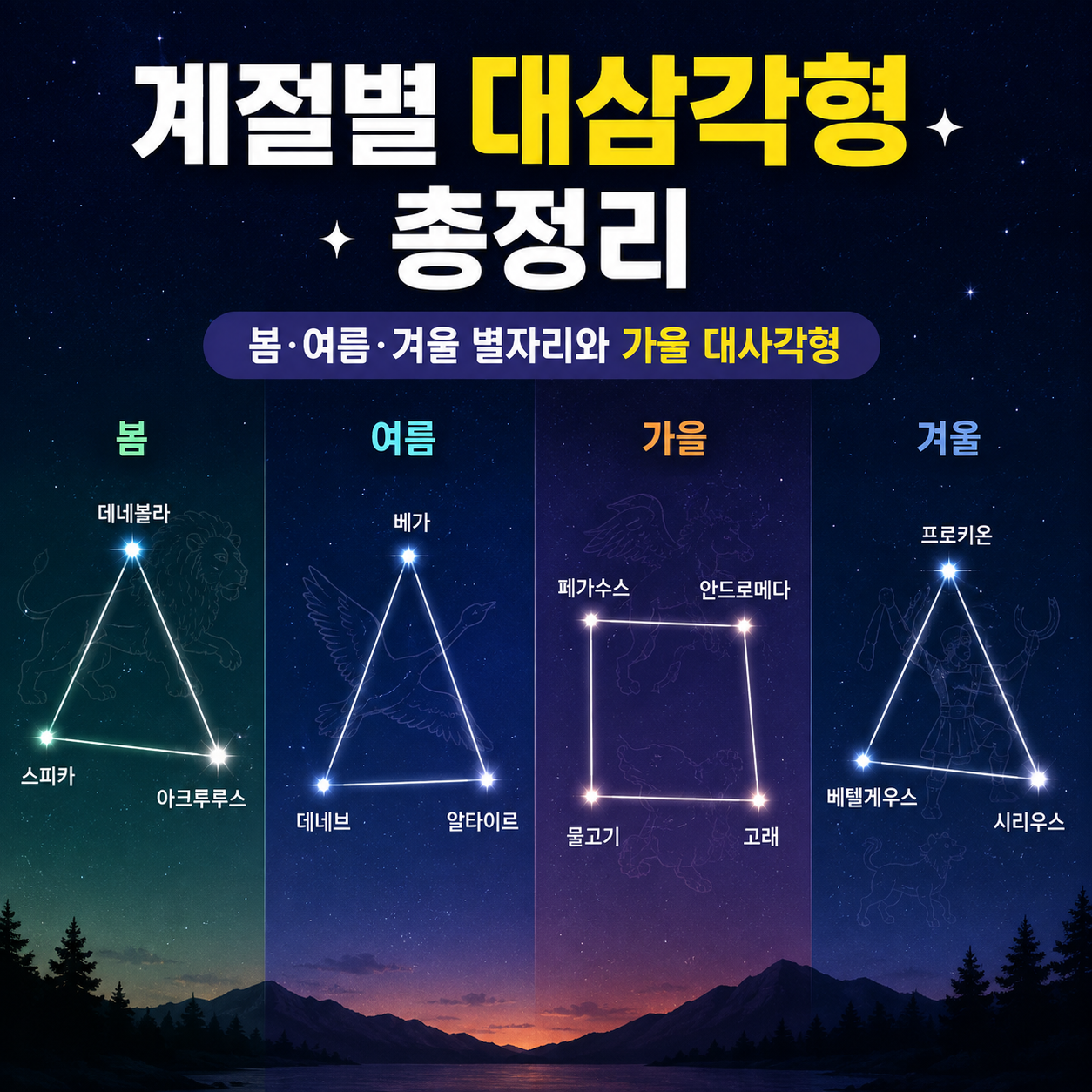 계절별 대삼각형