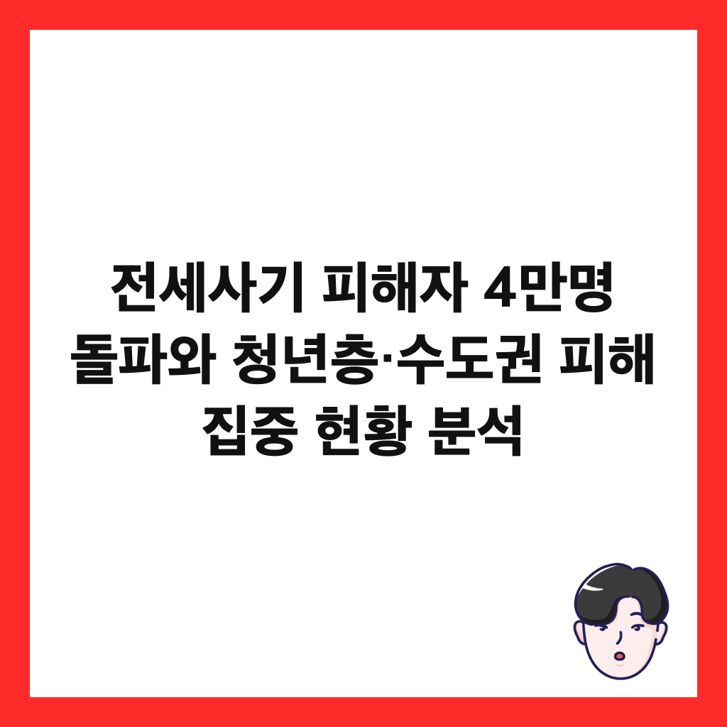 전세사기 피해자 4만명 돌파와 청년층&middot;수도권 피해 집중 현황 분석 썸네일