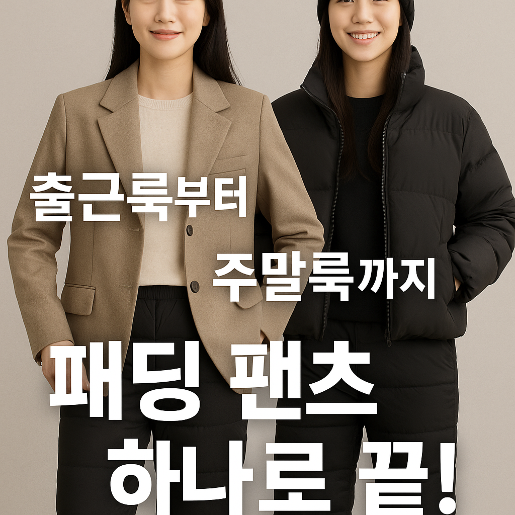 겨울 패딩 팬츠