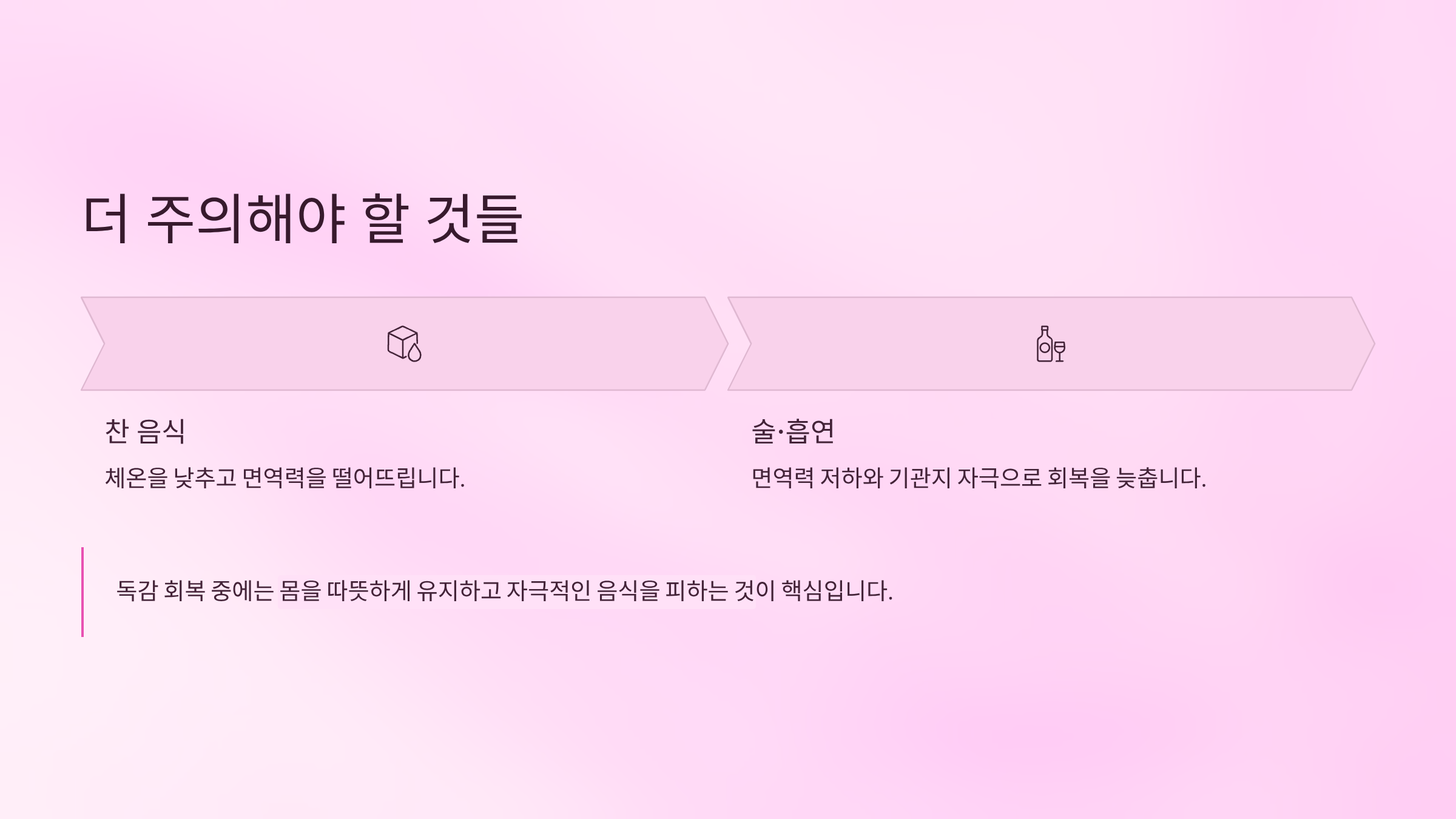 독감에 좋은 음식은? &amp; 피해야 할 음식! 총정리