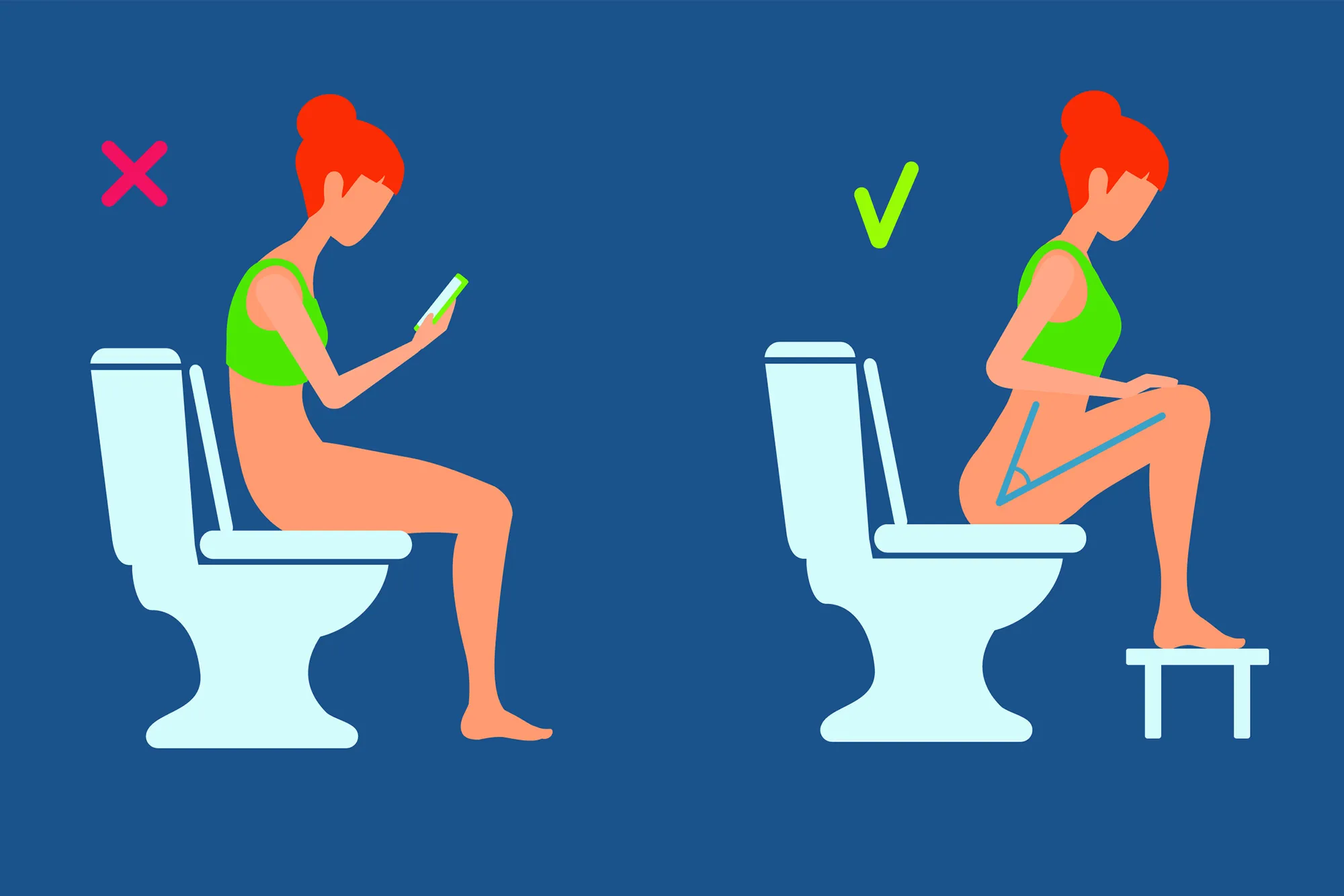 어떤 자세가 배변에 더 도움이 될까요