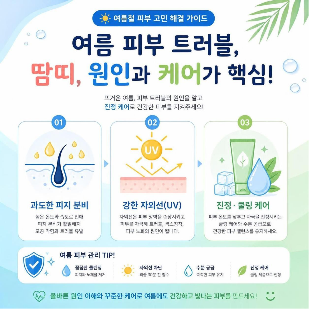 여름 피부 트러블