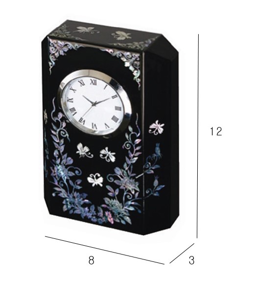 나전칠기탁상시계 자개탁상시계 자개문진 나전칠기문진