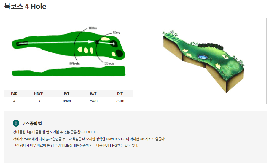 통도파인이스트 컨트리클럽 북코스 4