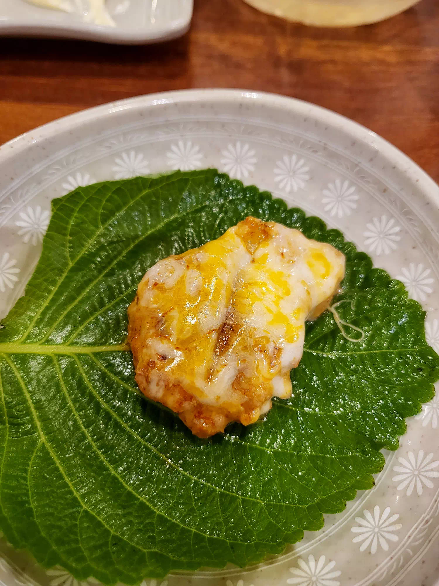 깻잎과 고기