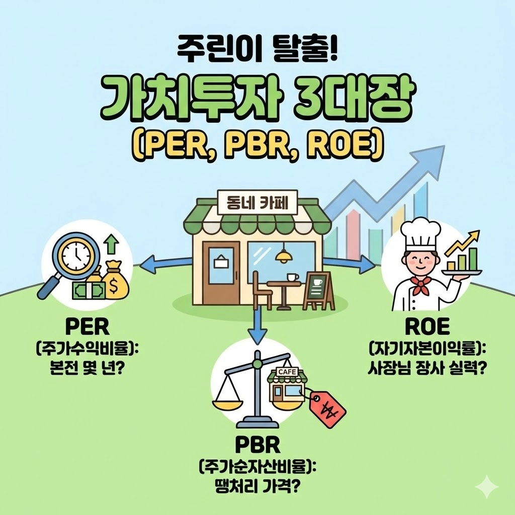 [주식상식] 저PBR이 도대체 뭔데 주린이도 1분 만에 이해하는 PER, PBR, ROE 완벽 정리