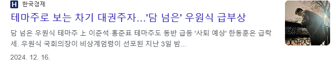 우원식 관련주