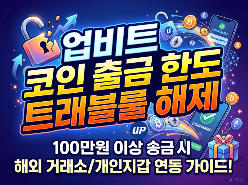 업비트 코인 출금 한도 트래블룰 해제