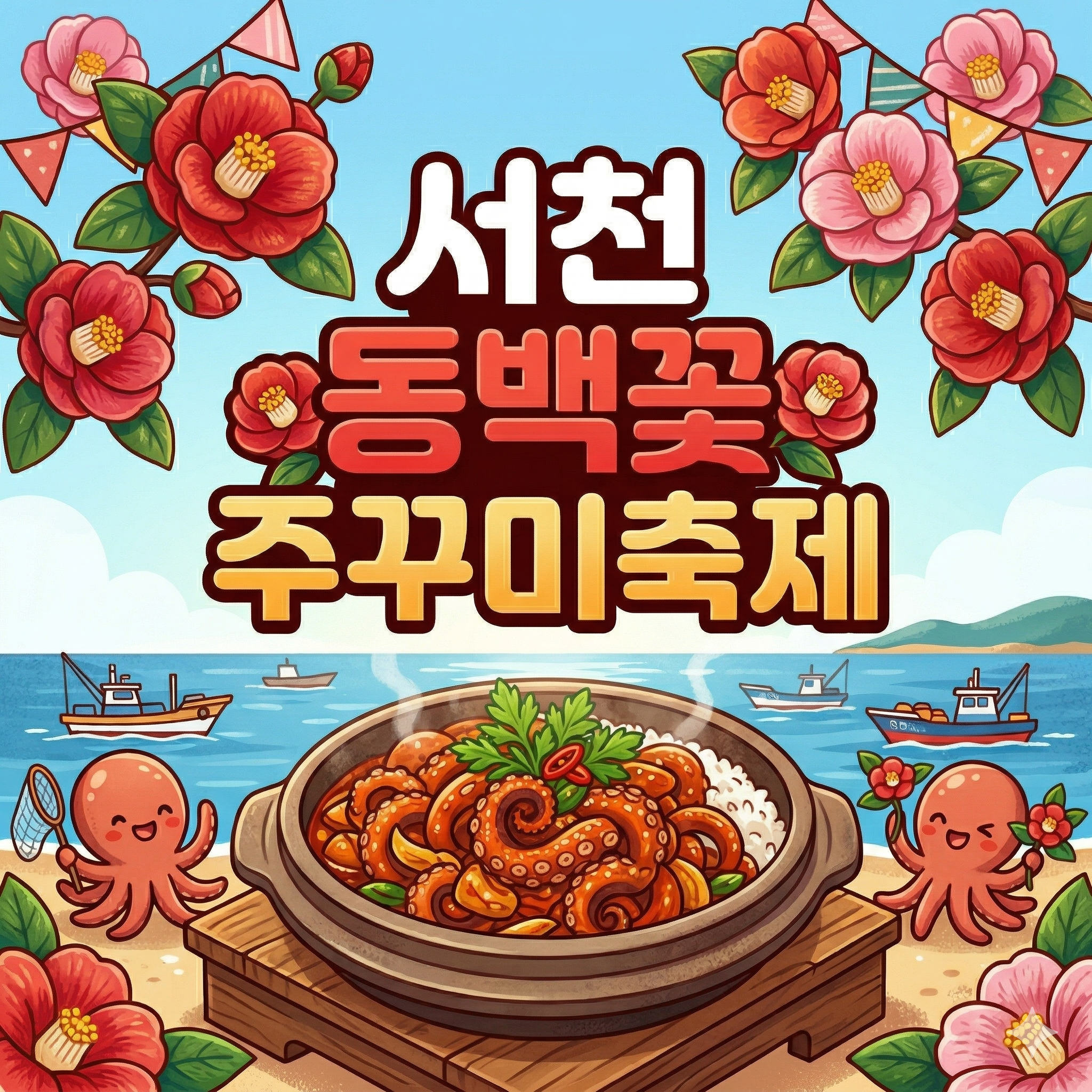 서천 동백꽃 주꾸미축제 완벽 가이드: 일정부터 맛집까지 총정리