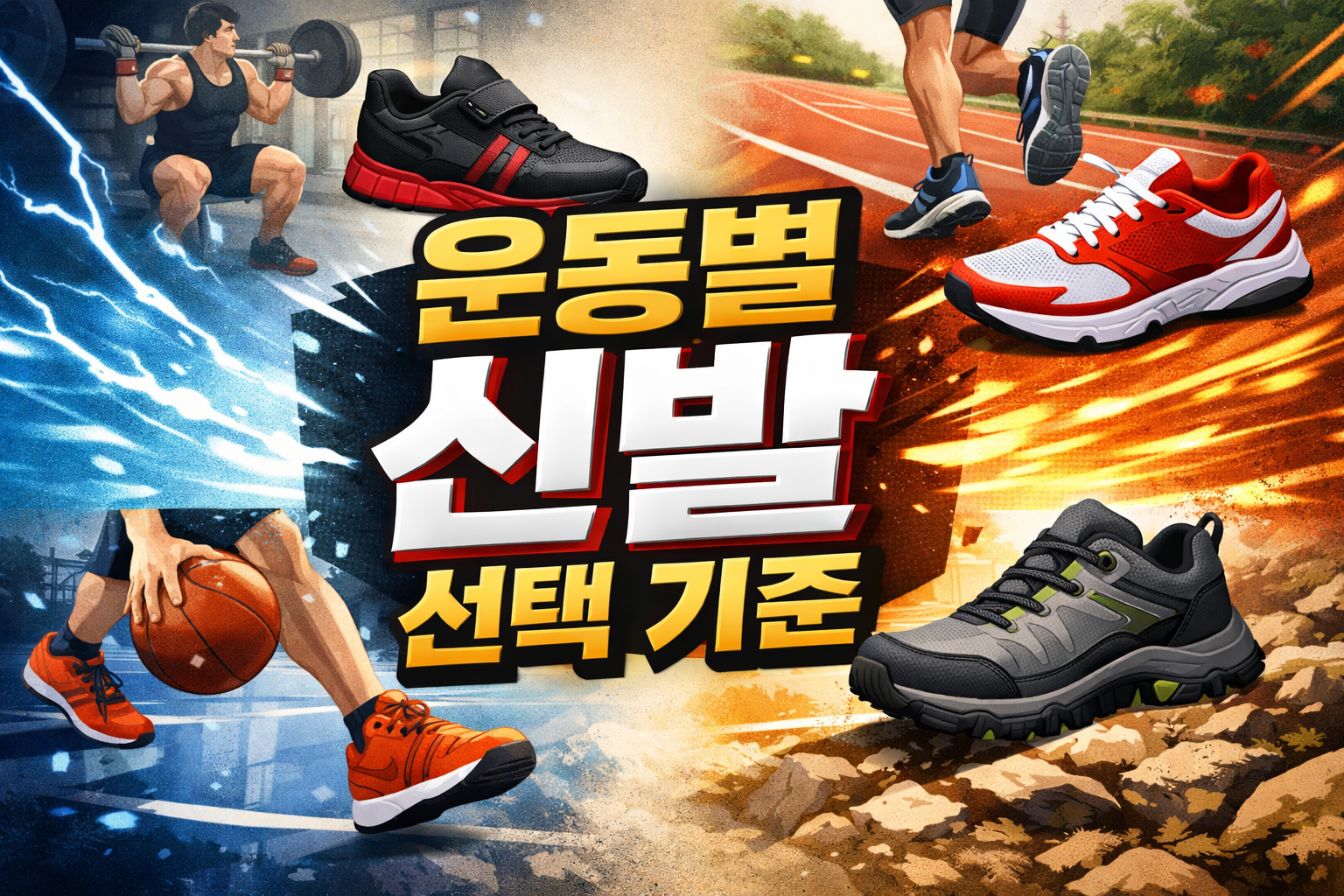 운동별 신발 선택 기준, 웨이트 러닝 트레이닝화 차이, 운동 종류에 맞는 신발 가이드