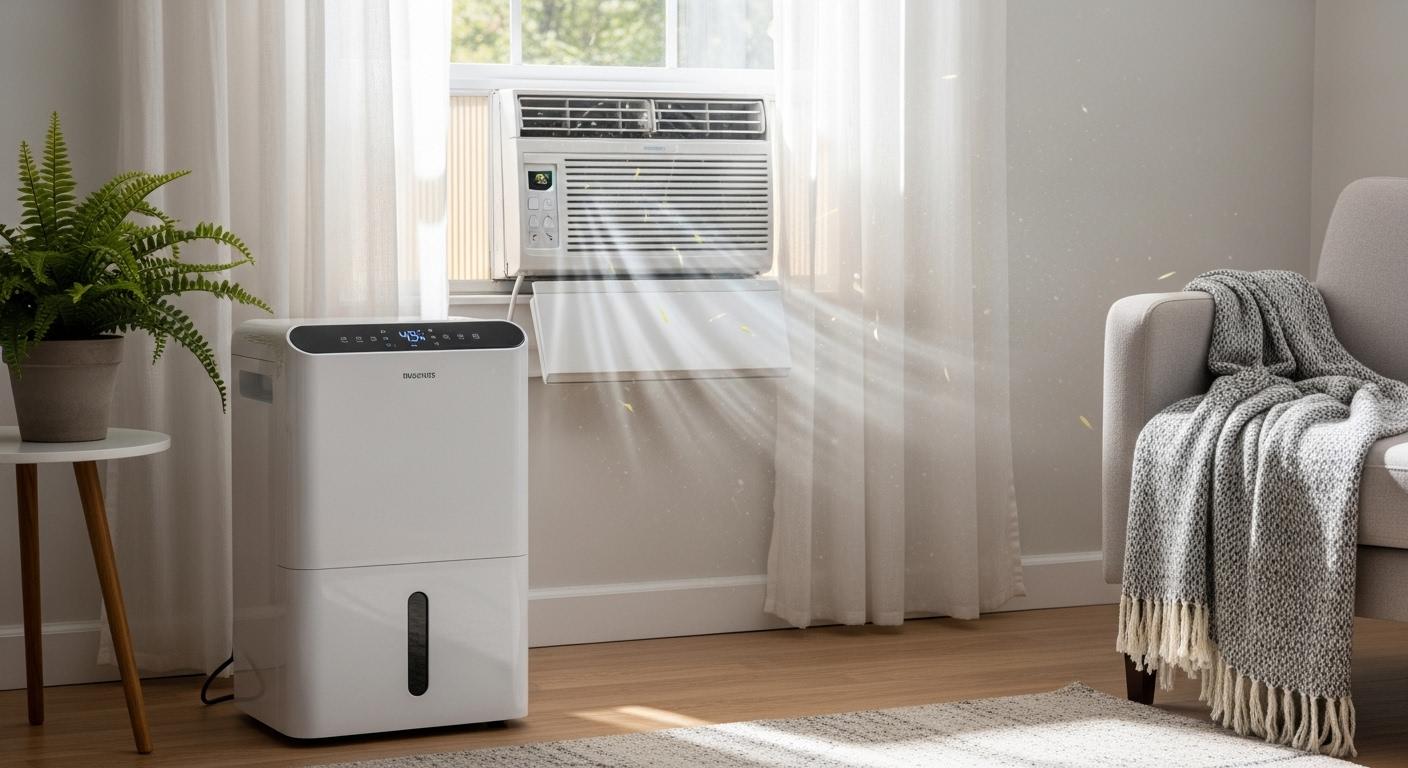 제습기와 에어컨 같이 사용