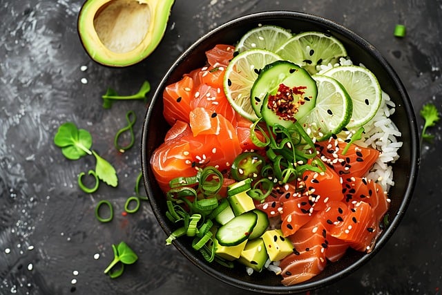 연어 샐러드 사진