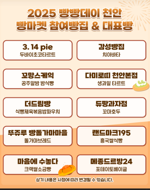 참가 베이커리 현황1