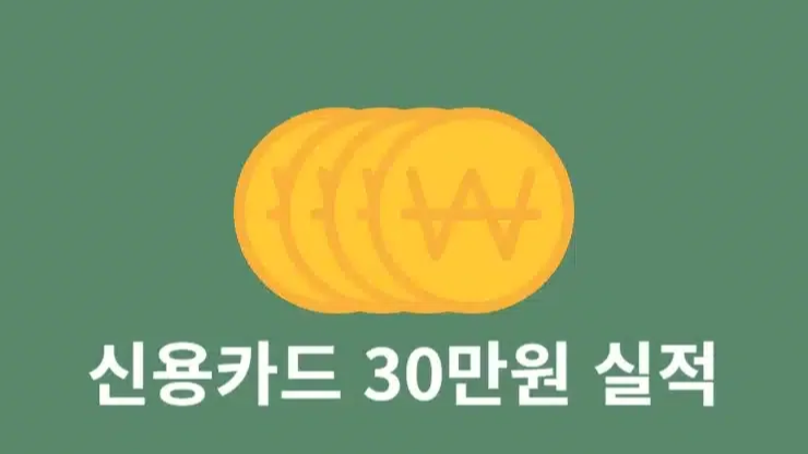 카드 실적 채우는 법