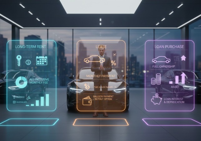 장기 렌트 vs 리스 vs 할부 장단점 비교 이미지