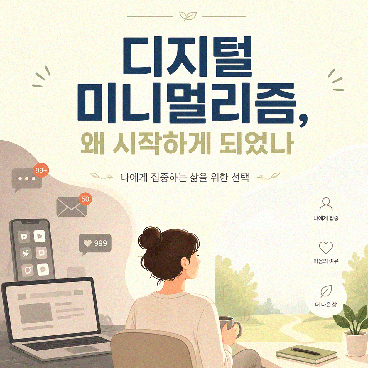 디지털 미니멀리즘 실천 후 달라진 나의 생산성 이야기