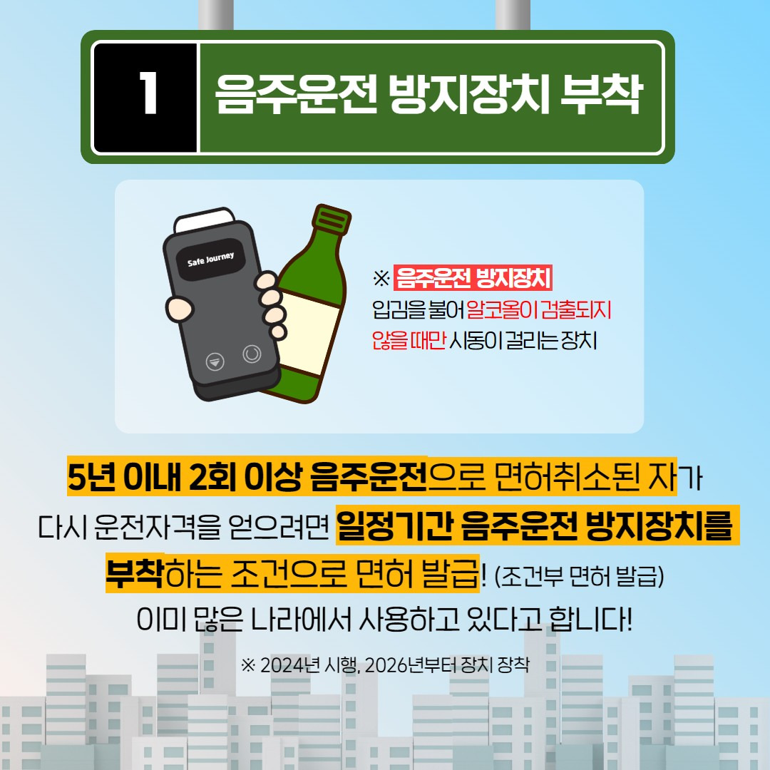 음주운전 방지장치 부착