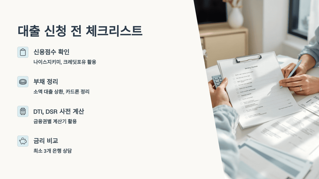 대출 신청 전 체크리스트