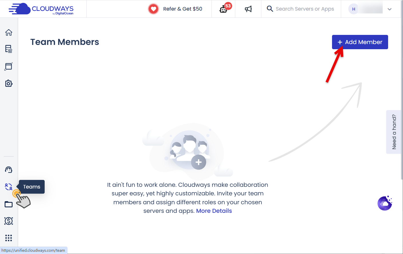 클라우드웨이즈: 팀 멤버 추가 방법