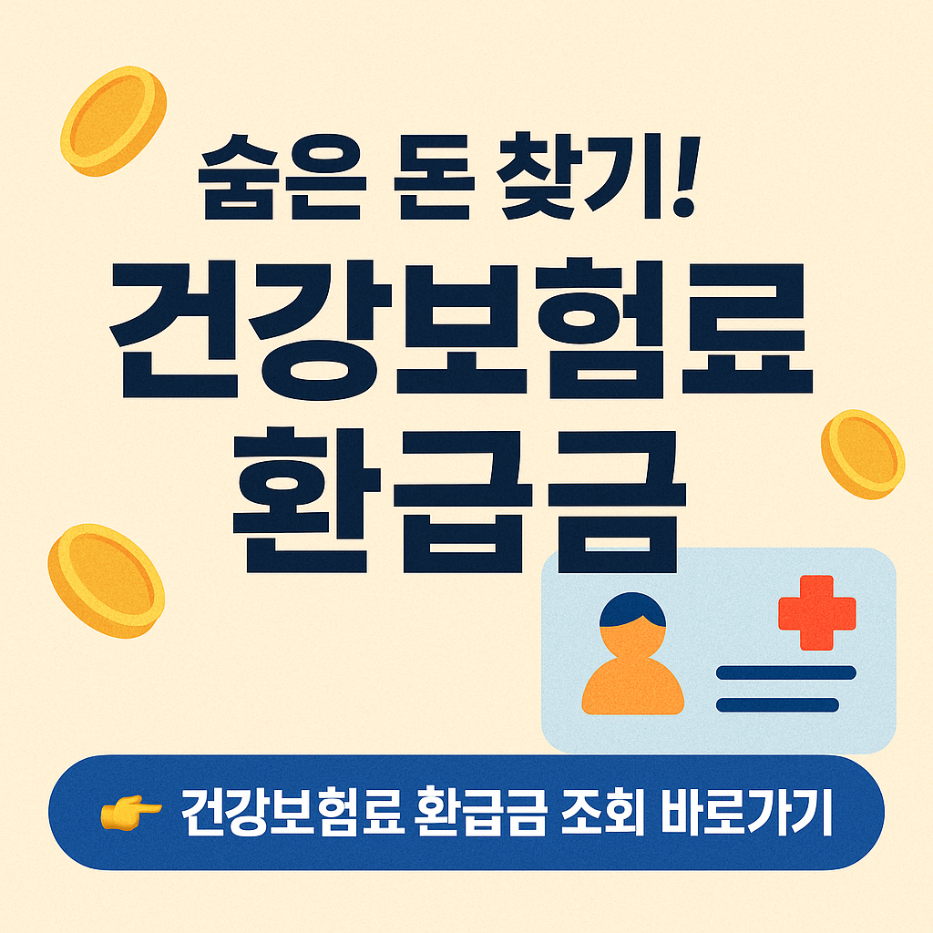 건강보험료 환급금 최대 50만원? 조회 꿀팁 대공개