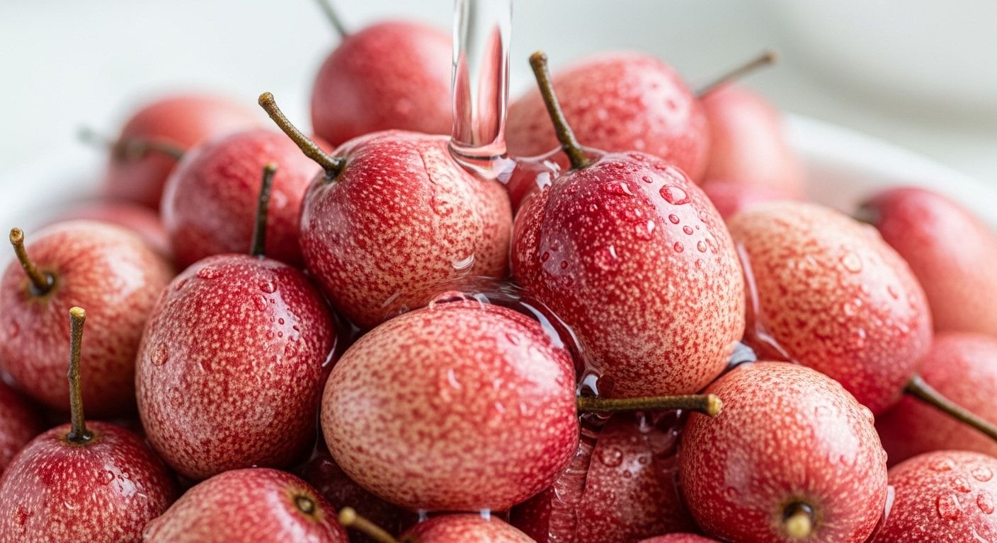 보리수열매 세척