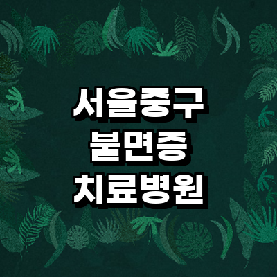 서울 중구 불면증