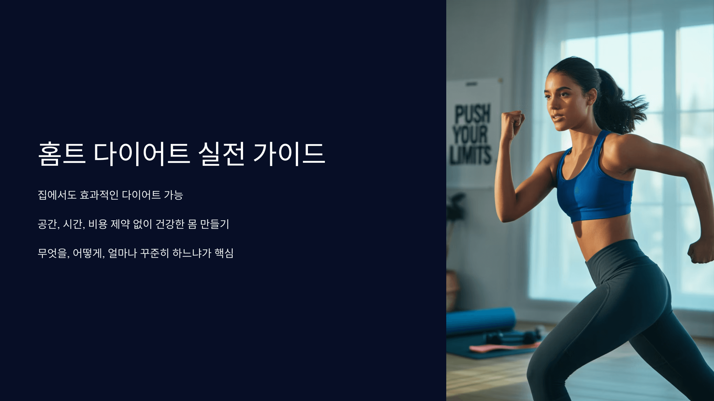 홈트 다이어트 실전 루틴과 운동법 총정리