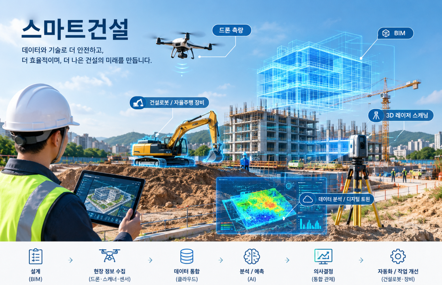 스마트건설이란 무엇인가? 기존 건설과 무엇이 다른가?