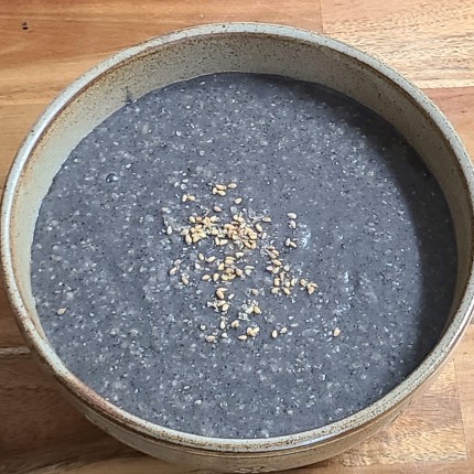 검정깨죽-끓이기