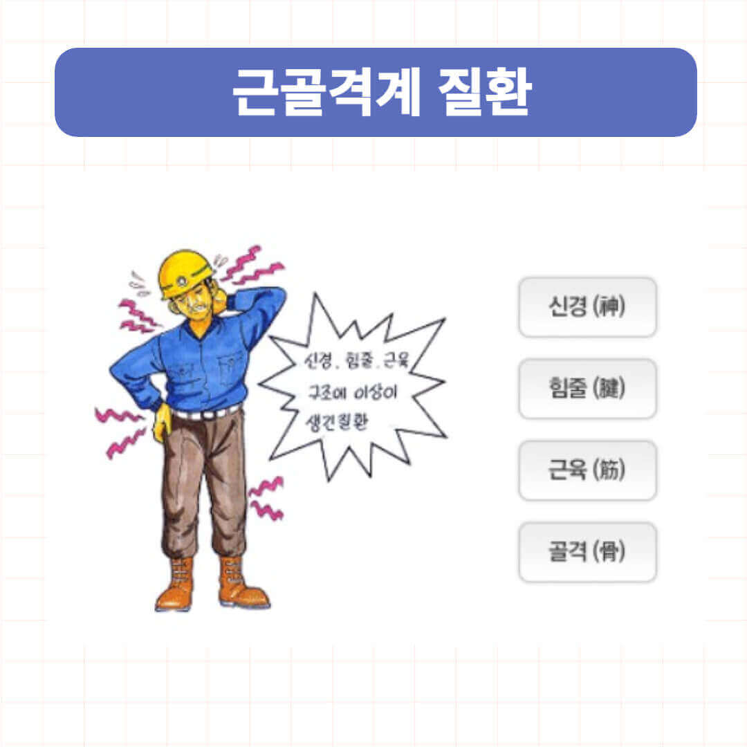 근골격계질환 종류와 증상