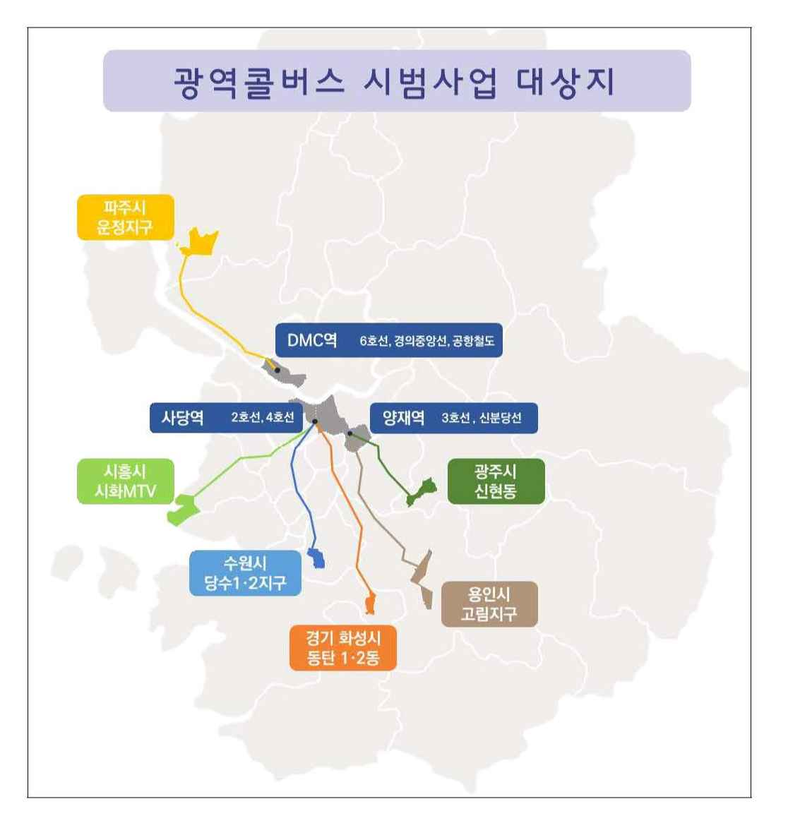 시범사업 노선도