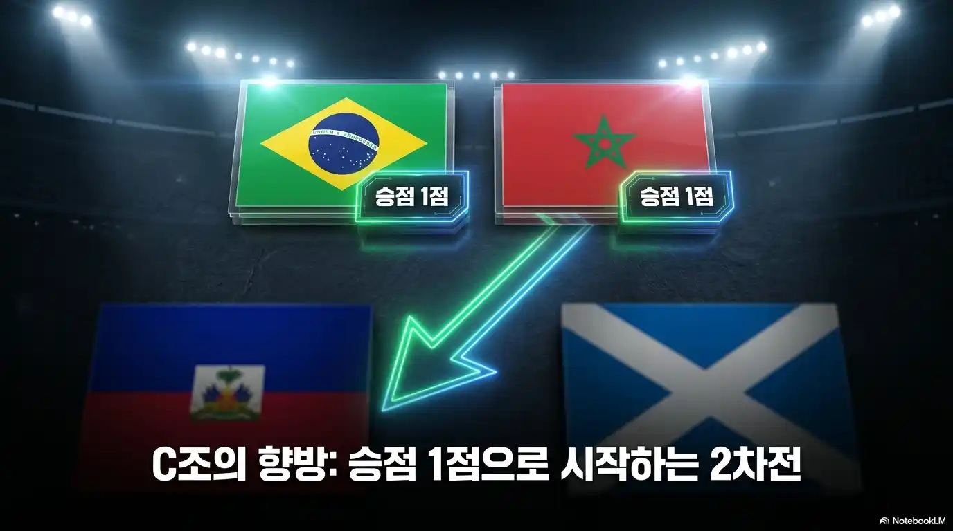 2026 월드컵 C조 순위 브라질 모로코 승점 1점 2차전 하이티 스코틀랜드