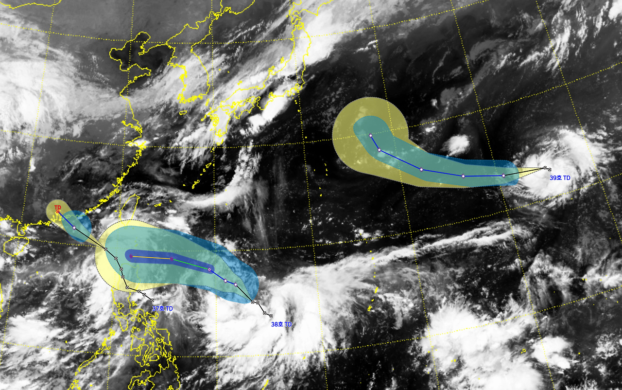 19호 태풍경로 현재위치