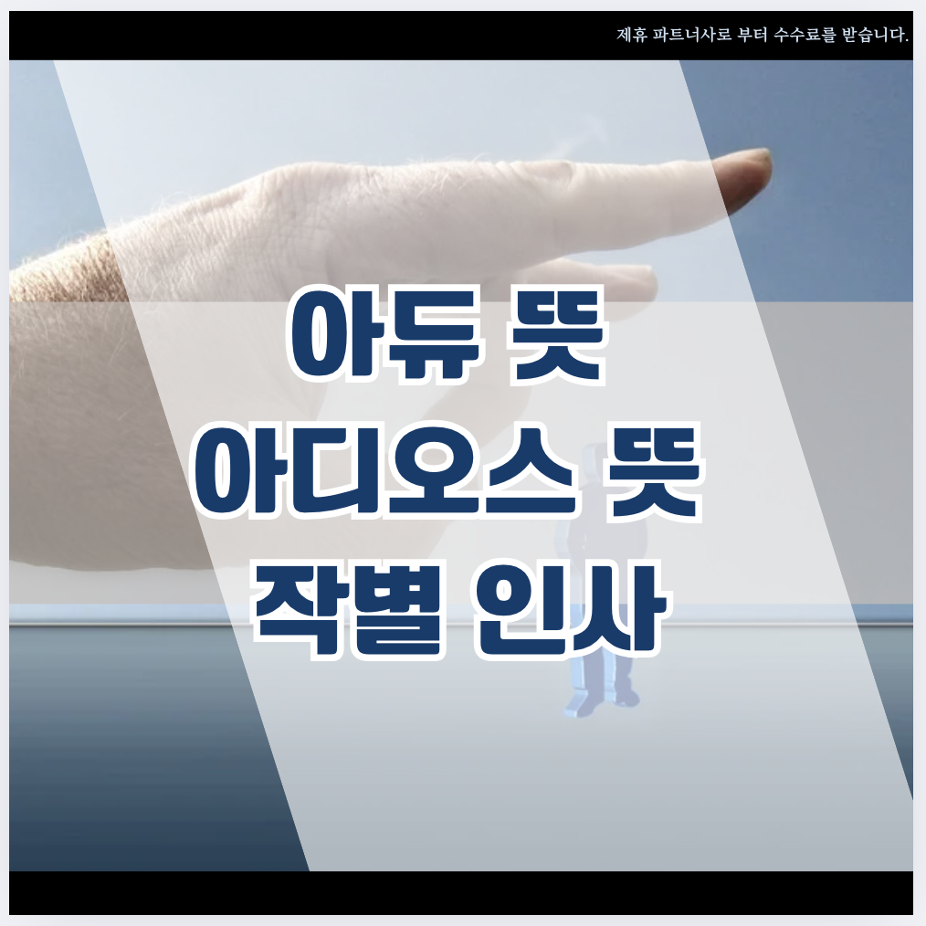 아듀뜻