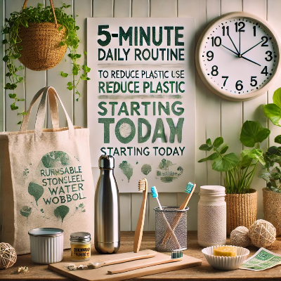 오늘부터 실천 가능한 플라스틱 줄이기 5분 루틴