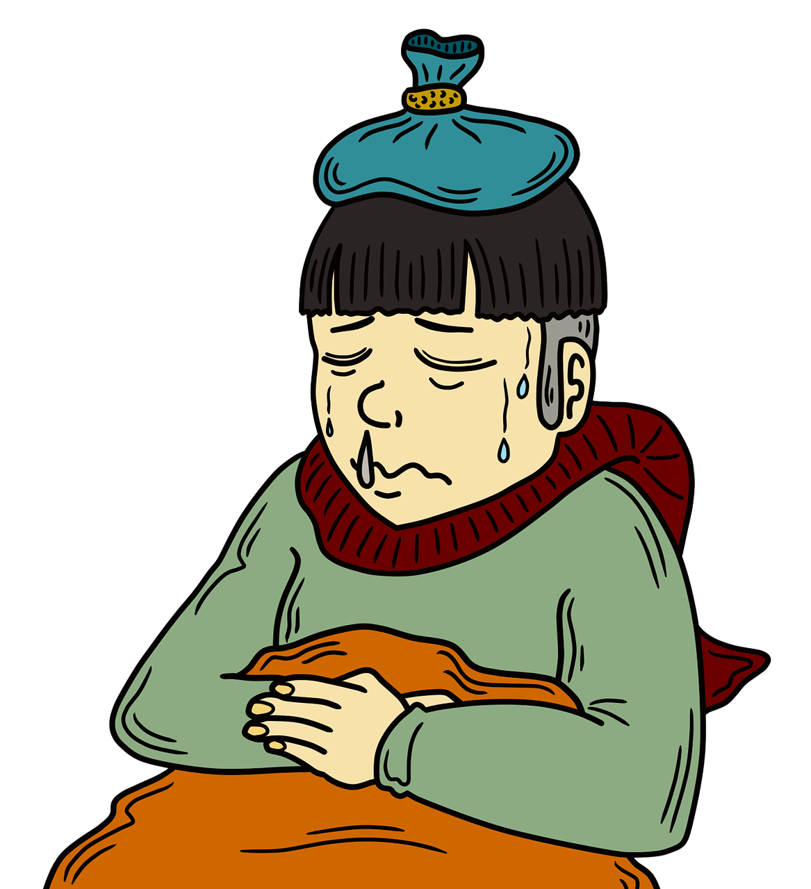 머리가 찌릿찌릿 아파요