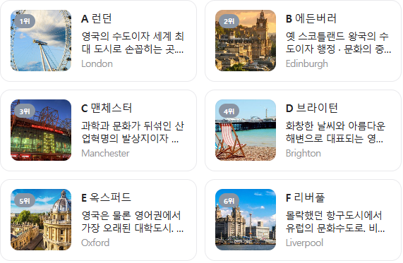 영국 여행 코스 추천