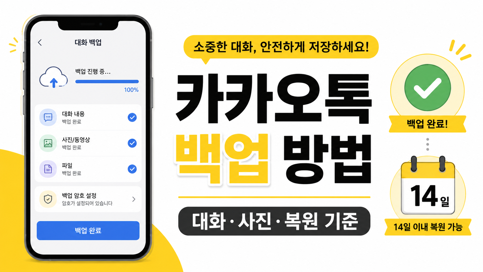 카카오톡 백업 방법, 대화 내용 잃지 않으려면 이렇게 하세요