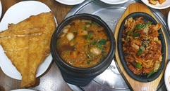 가자미-된장찌개-제육볶음