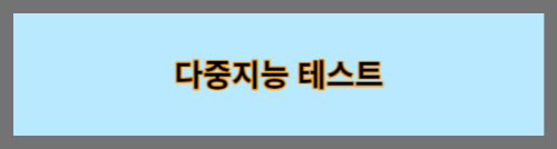 다중지능테스트