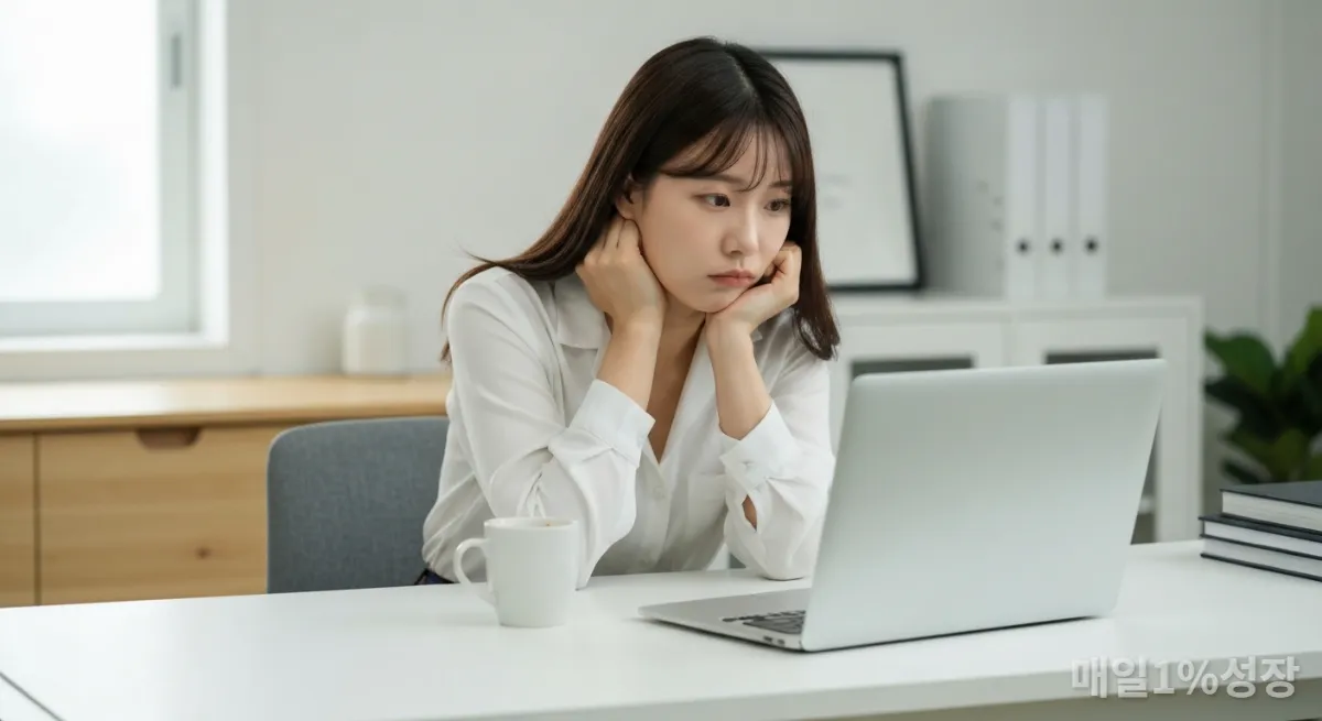 의욕 저하와 무기력감을 느끼는 한국 직장인 여성