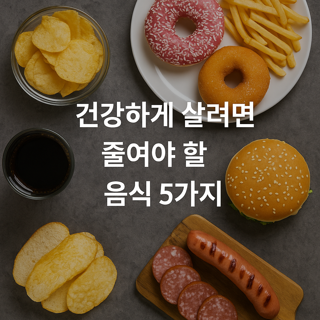 건강하게 살려면 줄여야 할 음식 5가지