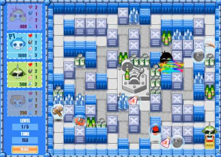 봄잇2-게임하기-플레이-회오리-아이템을-사용하여-상대를-처치하는-화면