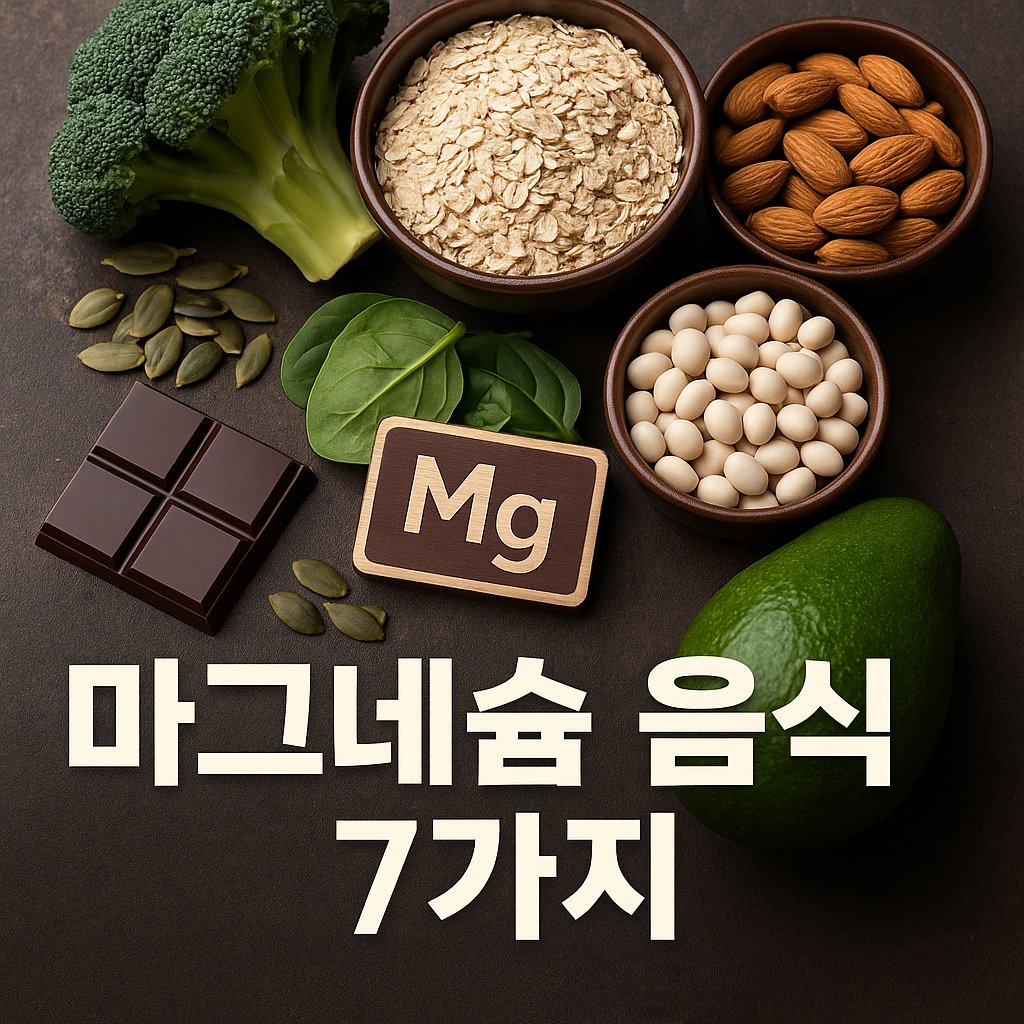 마그네슘 음식 7가지 효과와 섭취법